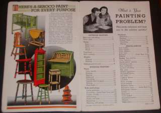 1938  Roebuck How To Paint Booklet  
