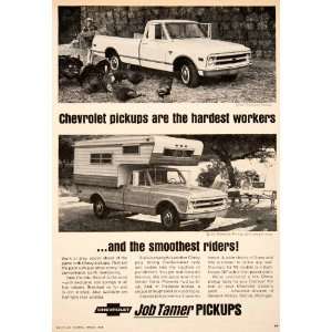  1968 Ad Job Tamer Pickups Chevrolet Fleetside Chevy 
