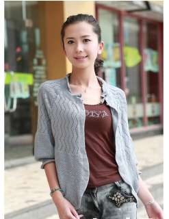 New Womens Korean Fashion Cardigan Knit Jacket Top 5 Colors K044 