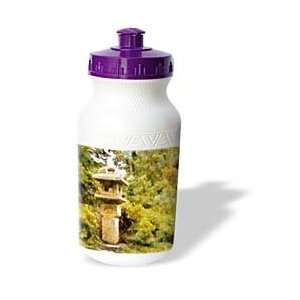   Japanese Stone Lantern and Garden   Water Bottles