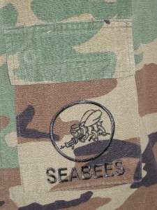 All Name Patches Removed Except The Seabees PatchSmall Distressed 