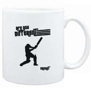    Mug White  ARE YOU A DIFFERENT Cricket  Sports
