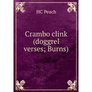  Crambo clink (doggrel verses; Burns) HC Peach Books