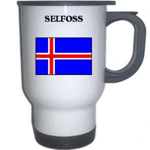  Iceland   SELFOSS White Stainless Steel Mug Everything 