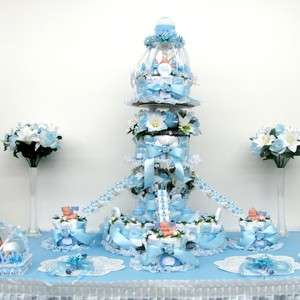 Boys Baby Shower Diaper Cake Centerpiece/Gift/Decoration/Favor/Theme 