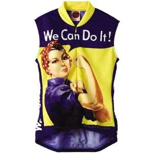  Retro Rosie the Riveter Womens Sleeveless Cycling Jersey 