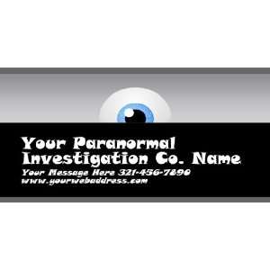   Vinyl Banner   Your Paranormal Investigation Co. Name 