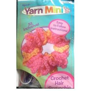  CROCHET HAIR SCRUNCHIE KIT   AGES 8+ FROM YARN MINIS BY 
