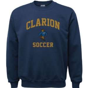 Clarion Golden Eagles Navy Youth Soccer Arch Crewneck 