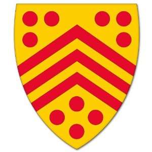 Gloucester England Coat of Arms bumper sticker 4 x 5