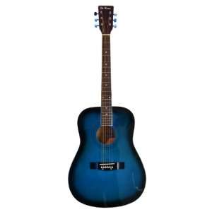 Acoustic Guitar with Free Carrying Bag and Accessories   Blue (Guitar 