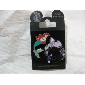 Disney Pin Ariel and Ursula 2 Pin Set First Release Toys 