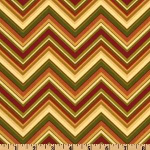  44 Wide Sedona Chevron Stripe Sienna Fabric By The Yard 