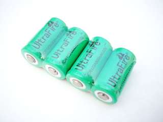 Charger+4 UltraFire 3.0V 800mAh CR123A Lithium Battery  