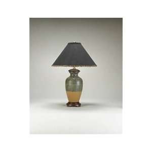  Sedgefield L9654 9009Bk Frogskin 26 Drip Glaze Table Lamp 