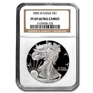   2003 W (PROOF) Silver American Eagle   PR 69 UCAM NGC 