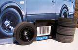 18 GMP Black Cragar Street Fighter Wheel Tire set  