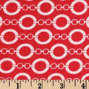   Blend Jersey Knit Chain Red Fabric By The Yard Arts, Crafts & Sewing