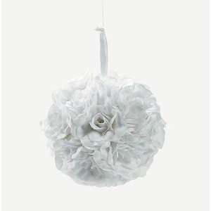  White Rose Ball Party Decoration or Flower Girl Accessory 