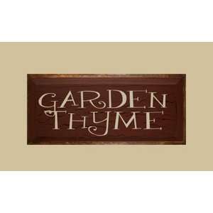   SaltBox Gifts G818GTY 8 x 18 Garden Thyme Sign Patio, Lawn & Garden