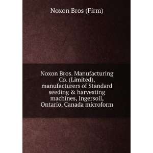  Bros. Manufacturing Co. (Limited), manufacturers of Standard seeding 