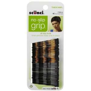 Scunci No Slip Grip Bobby Pins for Thick Hair, 48 ct (Quantity of 5)