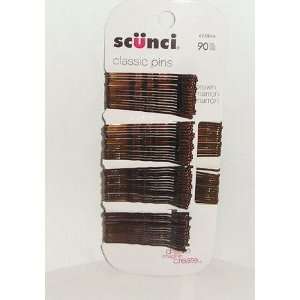  Scunci Brown Classic Pins (3 Pack) Beauty