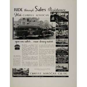 1934 Ad Curtiss Aerocar RV Coral Gables Miami UNUSUAL   Original Print 