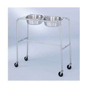   Steel Double Basin Solution Stand with H Brace