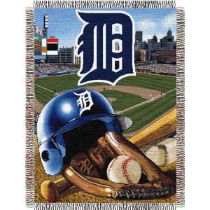 Detroit Tigers MLB Woven Tapestry Throw (Home Field Advantage) (48x60 