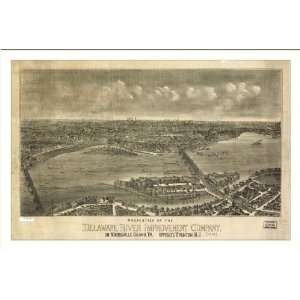 com Historic Morrisville 2), Pennsylvania, c. 1893 (L) Panoramic Map 