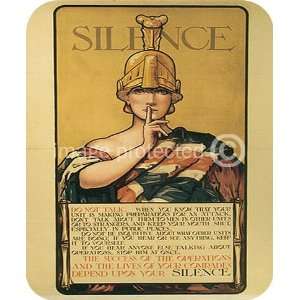  Silence Do Not Talk World War 1 USA Military MOUSE PAD 