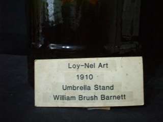 RARE 1910 BRUSH MCCOY LOY NEL ART UMBRELLA STAND #B984  
