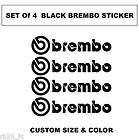 Brembo Logo Decal sticker vinyl caliper brake custom size   BLACK 
