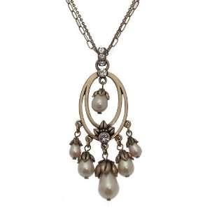 Savannah Gold Pearl Necklace
