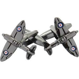 Fighter Plane Gunmetal Cufflinks cfl07fp gm