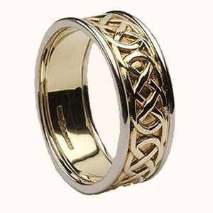  Celtic Wedding Band  Gold Size 7 Jewelry