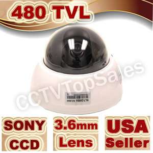 SONY SUPER HAD CCTV CCD 480TVL 1/3Security Surveillance Dome Color 