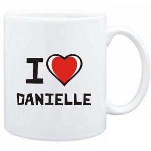 Mug White I love Danielle  Female Names  Sports 
