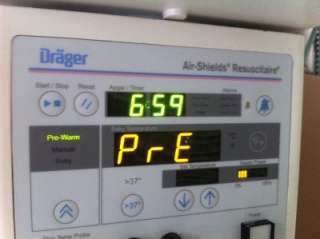 Drager Air Shields RW82 1 Resuscitaire Infant Incubator System  