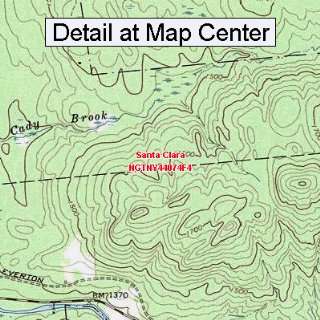  USGS Topographic Quadrangle Map   Santa Clara, New York 