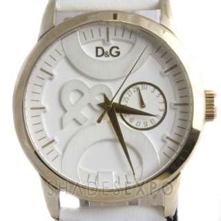 NEW D & G Watches Watches DW0698 WHITE TWIN TIP SILVER 843218007283 
