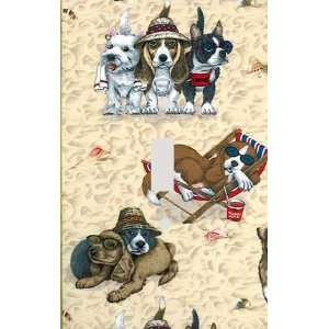 Beach Dogs Decorative Switchplate Cover
