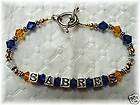 BUFFALO SABRES NHL JEWELRY SILVER CRYSTAL BRACELET items in Jackies 