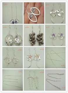 12 Kinds of 925 Sterling Silver Fashion Dangle Earrings SE  