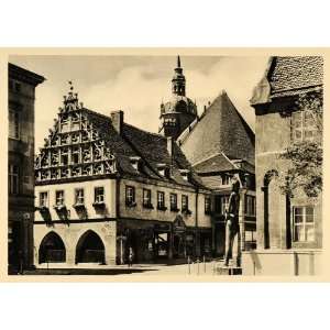  1934 Brandenburg Town Hall Germany Count Roland Statue 