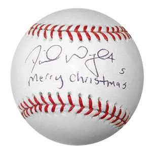 David Wright Autographed Baseball with Merry Christmas 
