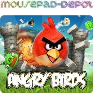  Angry Birds Premium Quality Mousepad 7.75 x 9.25 