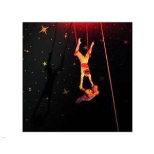   Circus Double Trapeze Act  10 x 8  Poster Print