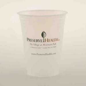 16 18 oz.   Recyclable soft sided offset frosted plastic cup. Our most 